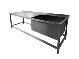 Piletones de acero inoxidable con patas