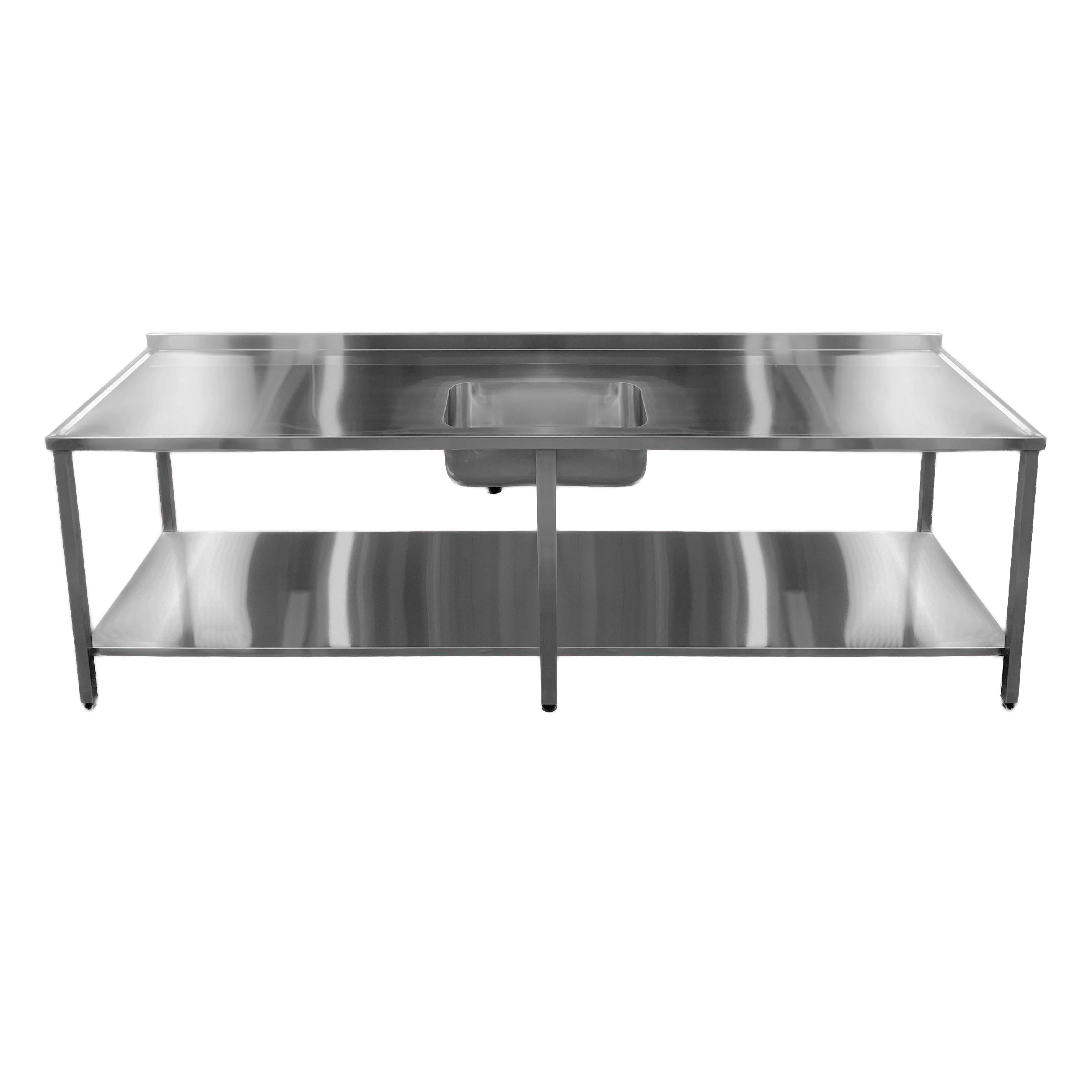 Mesada con bacha y estante