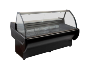 Heladera Comercial Exhibidora Batea Vidrio Curvo LAMPONIA BESTCOLD 2000