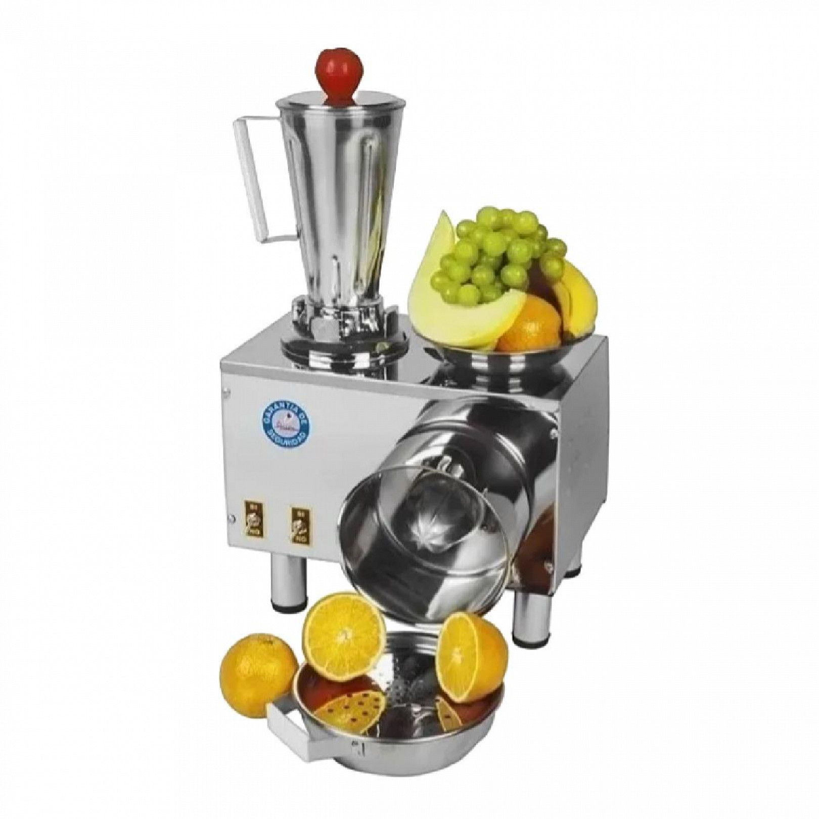 Licuadora con Exprimidor Industrial ANION Vaso en Acero Inoxidable